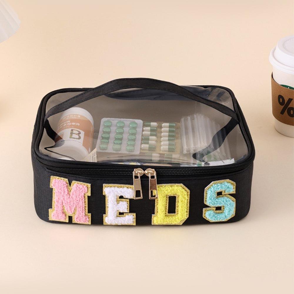 Portable Medicine Storage Bag Travel First Aid Kit Drug Storage Oxford Cloth Home Practical Medicine Box Makeup Wash Bag