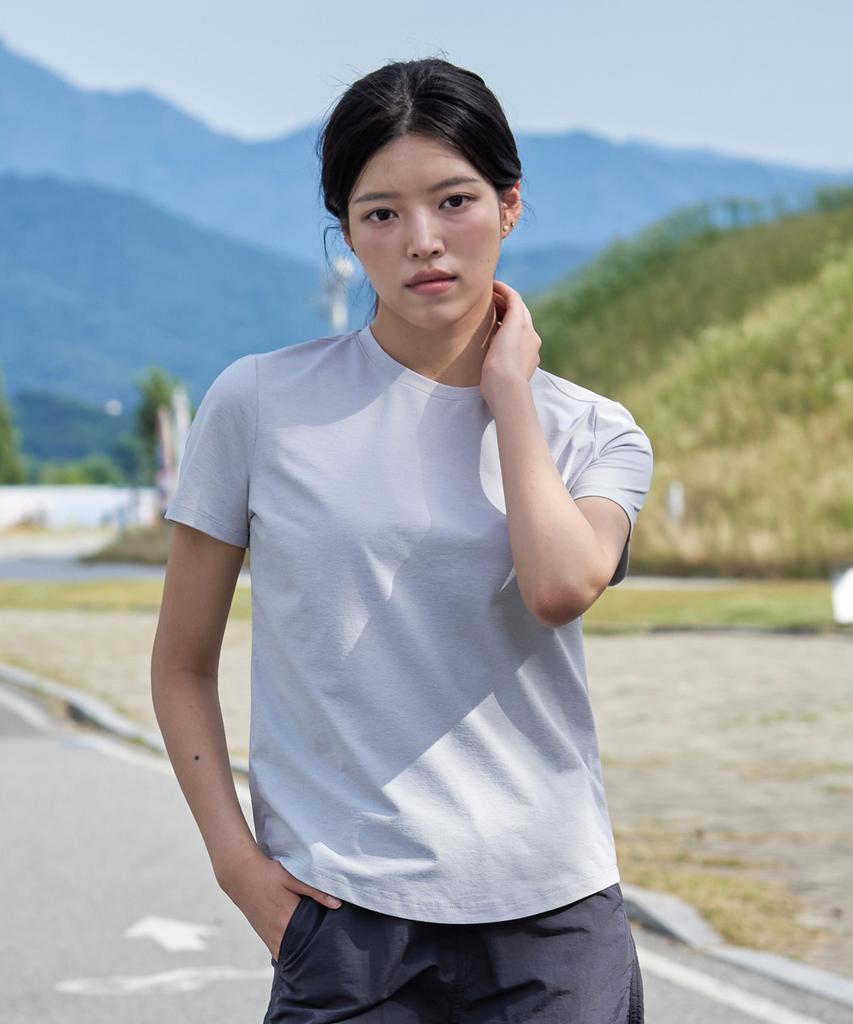 2ELA [2Pack] Air Queen Women'S Sorona Round Short Sleeve T-Shirt 7 Colors