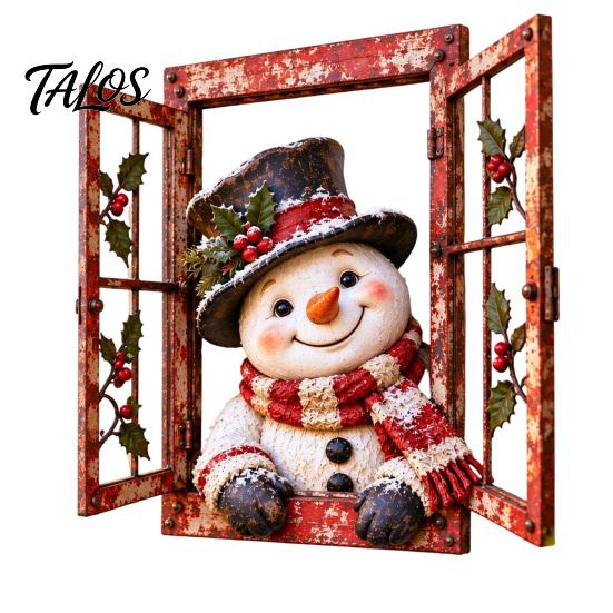 Decorative Accents Funny Pet Window Ornament for Christmas, Festive Table Office Holiday Decoration Decor Home Living Room Display