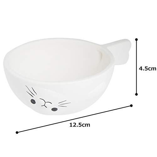 Sun Art Cute Tableware "Seal Kitchen Utensils, Smooth Unglazed Pottery" Seal Rice Measure/Measuring Cup, 180ml, White, SAN2844