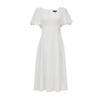 Veromoda 2025 Summer Embroidered Puff Sleeve A-Line Dress