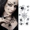 Black Spider Face Gems Tattoos 3D Halloween Face Rhinestone Sticker  Day of The Dead