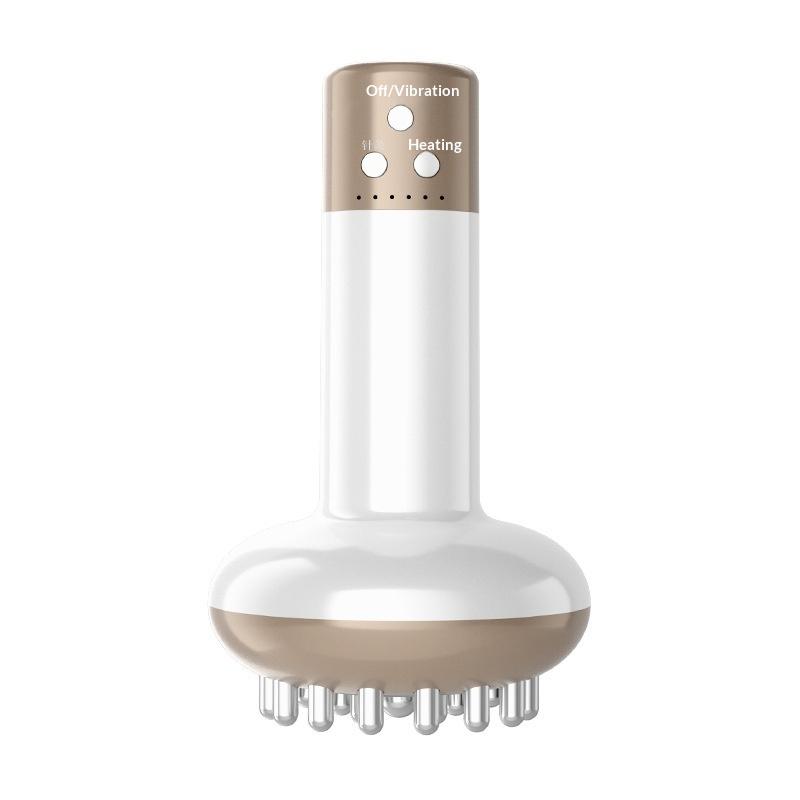 Handheld Electric Lymphatic Drainage Machine Meridian Body Abdominal Massage Brush With Adjustable Guasha Hot Compress