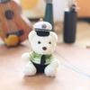 Cute Cute Traffic Police Bear Pendant Plush Toys Fire Police Bag Hanging Keychain Doll