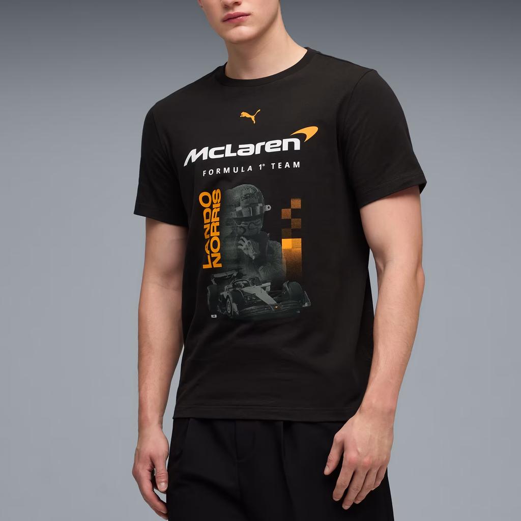 Puma X McLaren Norris Crew Neck Knitted Short Sleeve T-Shirt Men Tops 637451-01