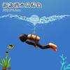 Diver Floating Ball Aquarium Decoration Underwater World Fish Tank Ornament Small Figurine Creative Design for Aquatic Environment Display