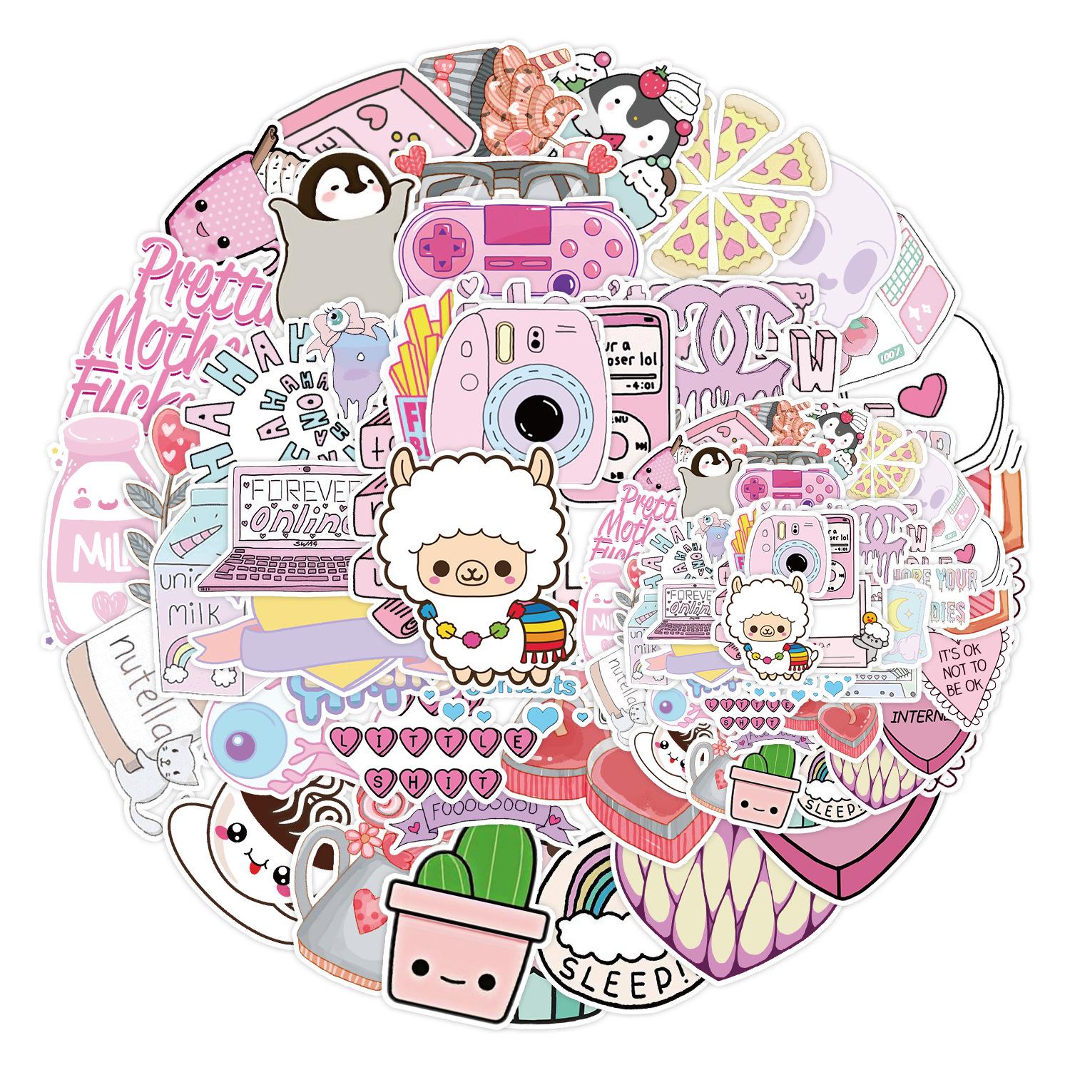 

50 Ins2 Graffiti Stickers Suitcase Car Laptop Skateboard Mobile Phone Waterproof Decorative Stickers