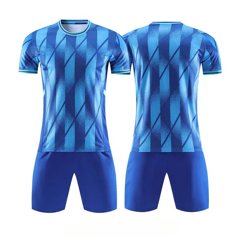 

New Unisex Jerseys Adults Football Uniforms Shirts Team Training Sportswear Kit Training Tracksuit Sports S синий