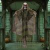 Decorazioni fantasma da appendere per Halloween Decorazione animatronica, Falciatore attivato dal suono con LED Mani di morto realistiche Occhi luminosi