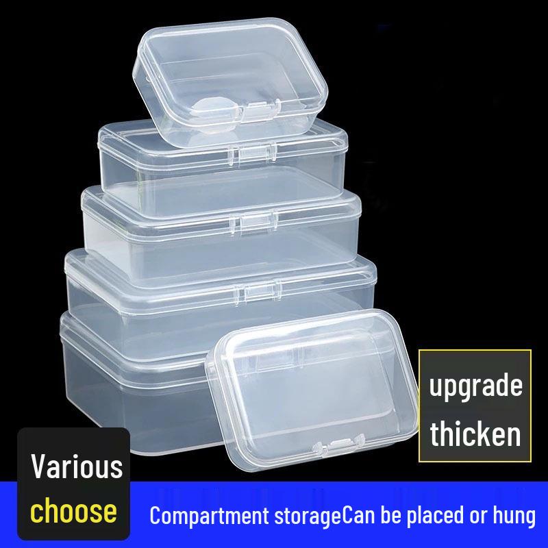 

Прозрачная крышка, односекционный ящик для хранения винтов и запчастей для ремонта телефонов Square Part Box - 45*45*20mm