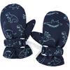 INOGIH Toddler Winter Warm Waterproof Mittens Outdoor Lined-Fleece Snow-Gloves for 2-8 Years Old