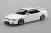 Aoshima Bunka Kyozai (AOSHIMA) Rakupla Snap Kit Nr.. 21CU-WE Nissan R33 Skyline GT-R Spezialfelgen (Weiß) Plastikmodellbausatz im Maßstab 1/32