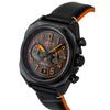 AVI-8 Bell X-1 Machbuster Chronograph Super Sonic Black Rubber And Leather Strap Black Dial Quartz AV-4118-04 Men's Watch