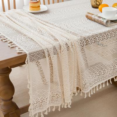 Lace Tablecloth Suitable for Home Table Decoration, Dining Tablecloth, Coffee Tablecloth, Fabric, Rectangular