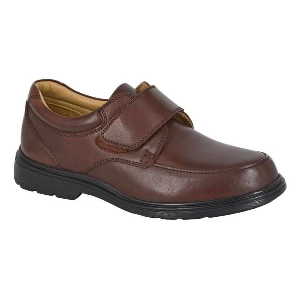 Roamers Men's Leather Extra Wide Formal Shoes