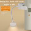 Tragbare LED Clip Buchlampe Mini Tischlampe 3 Farben 360° Klappbar Typ-C Wiederaufladbar Augenschonendes Nachtlicht Studentenzimmer Lesen