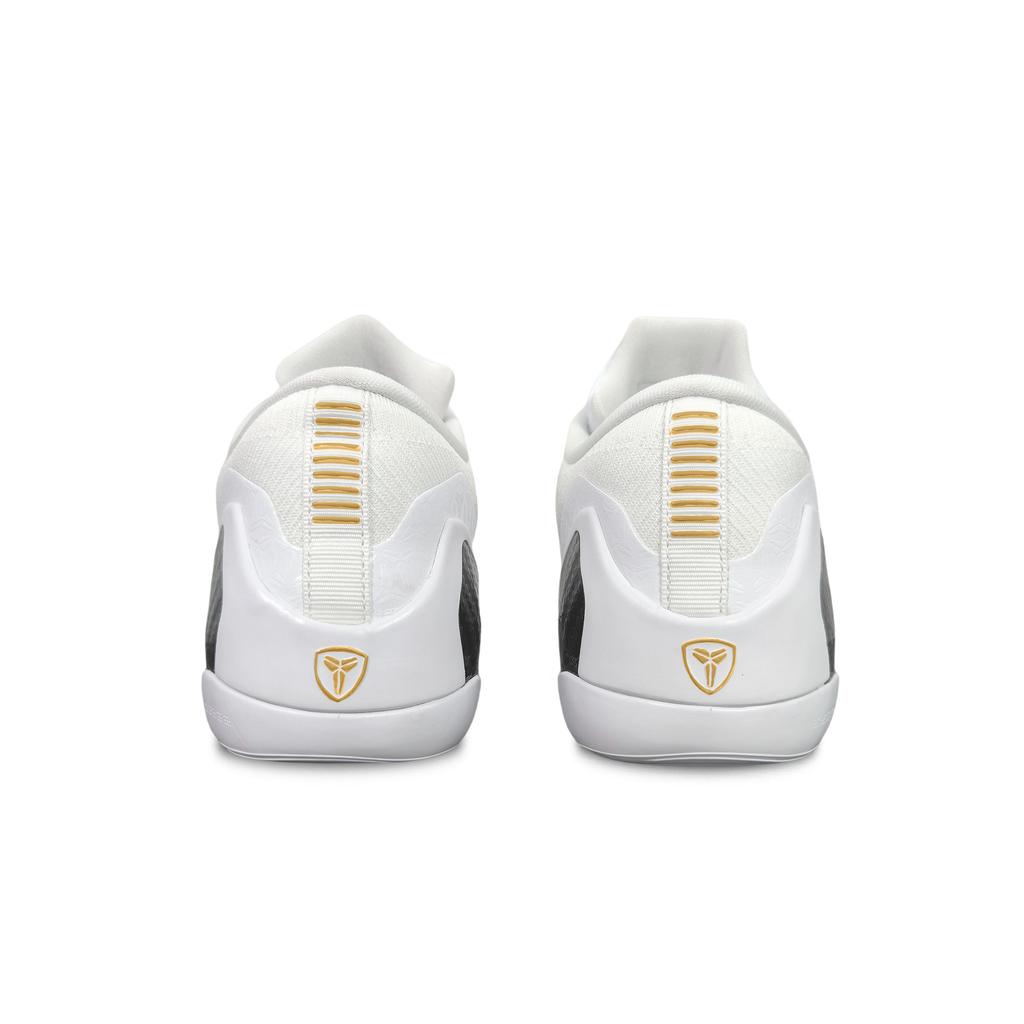 Nike Kobe 9 Tlumení Protiskluzové Odolné proti oděru Nízké Basketbalové boty Unisex Bílá Zlatá FZ7334-100(Tým501-)