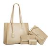 Women's Fashion Large Capacity Tote Bag 4-Piece Set