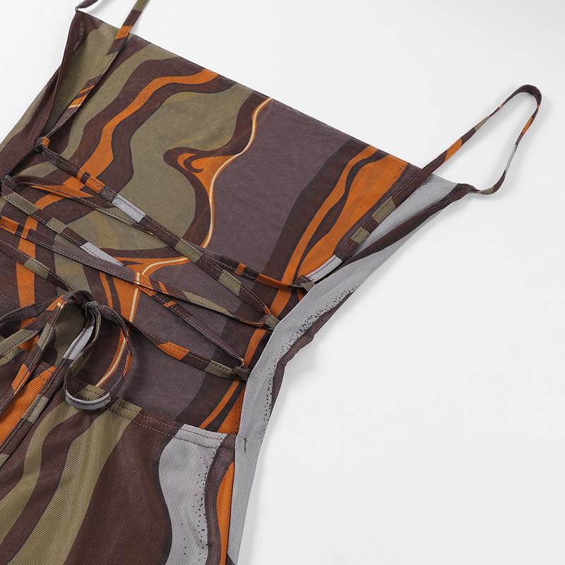 Женское клубное вечерние бретельки без рукавов — фото 18