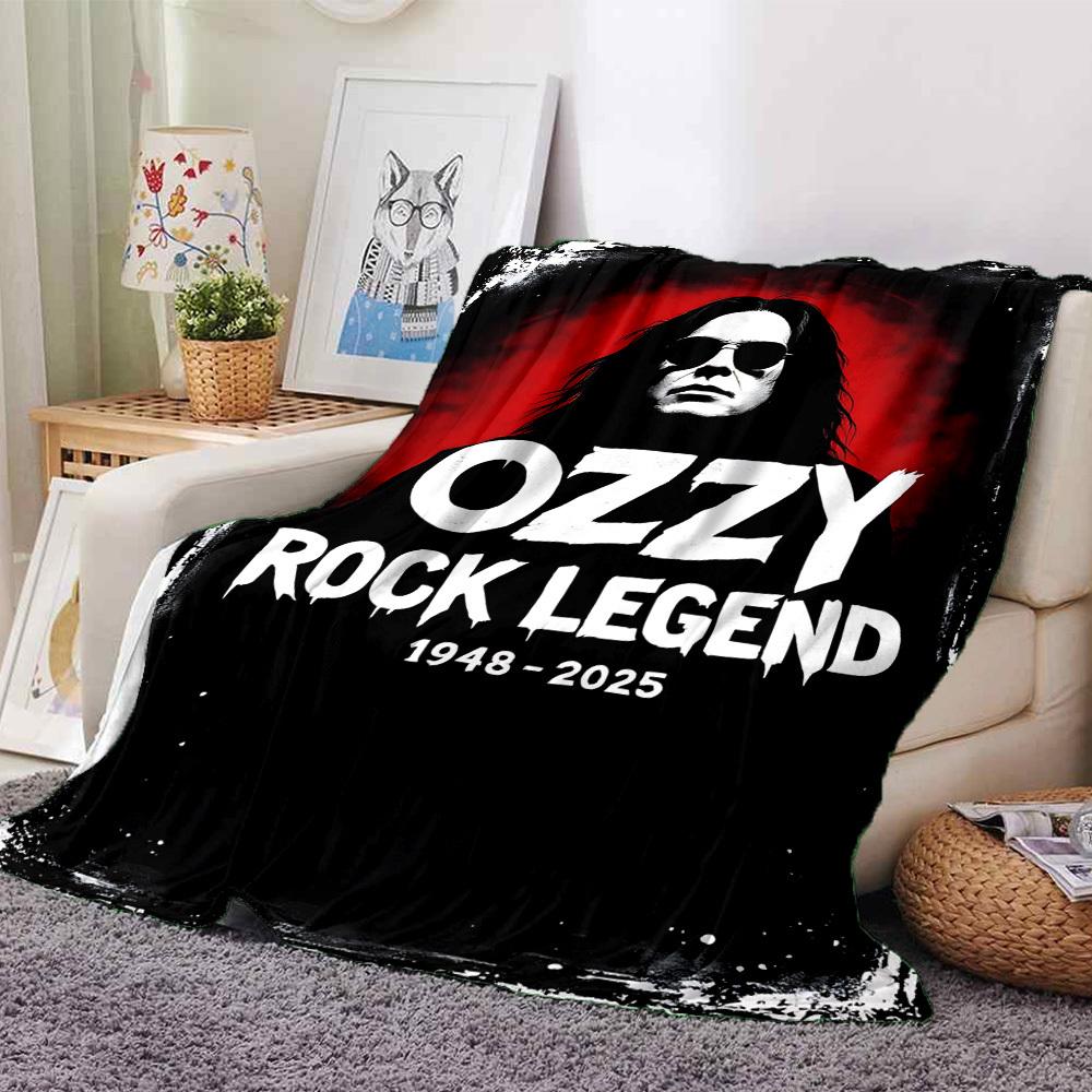 

1pc OZZY OSBOURNE ROCK LEGEND Themed Printed Soft and Comfortable Home Blanket, Small Throw Blanket, Nap Blanket, Suitable as a Gift l039 80cmx120cm(31inx47in)