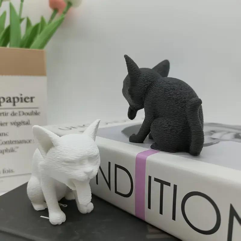 3D Printed Vomit Cat Decoration Ornaments, Funny Expressions, Cat Desktop Pets, Home Ornaments, Perfect Gifts for Cat Lovers
