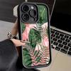 Phone Case for iPhone 17 Air 16E 15 16 Pro Max Summer Plants Green Leaf Cover 14 Plus 13 12 Mini Soft Shell Silicone Fundas