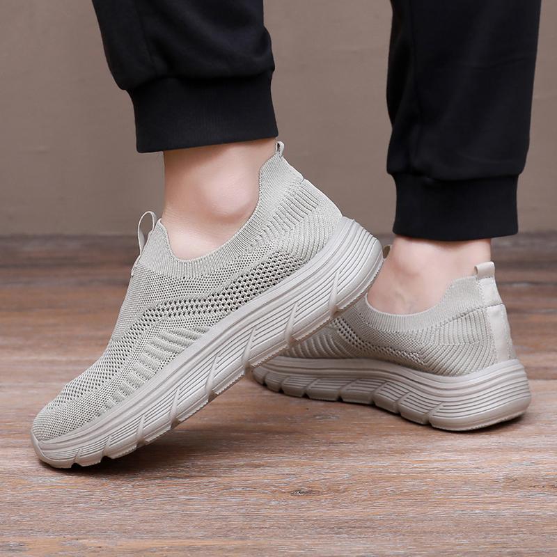 Summer Men Casual Shoes Fashion Breathable Mesh Comfortable Flat Casual Walking Shoes Men Outdoor Non-Slip Loafers Sneakers