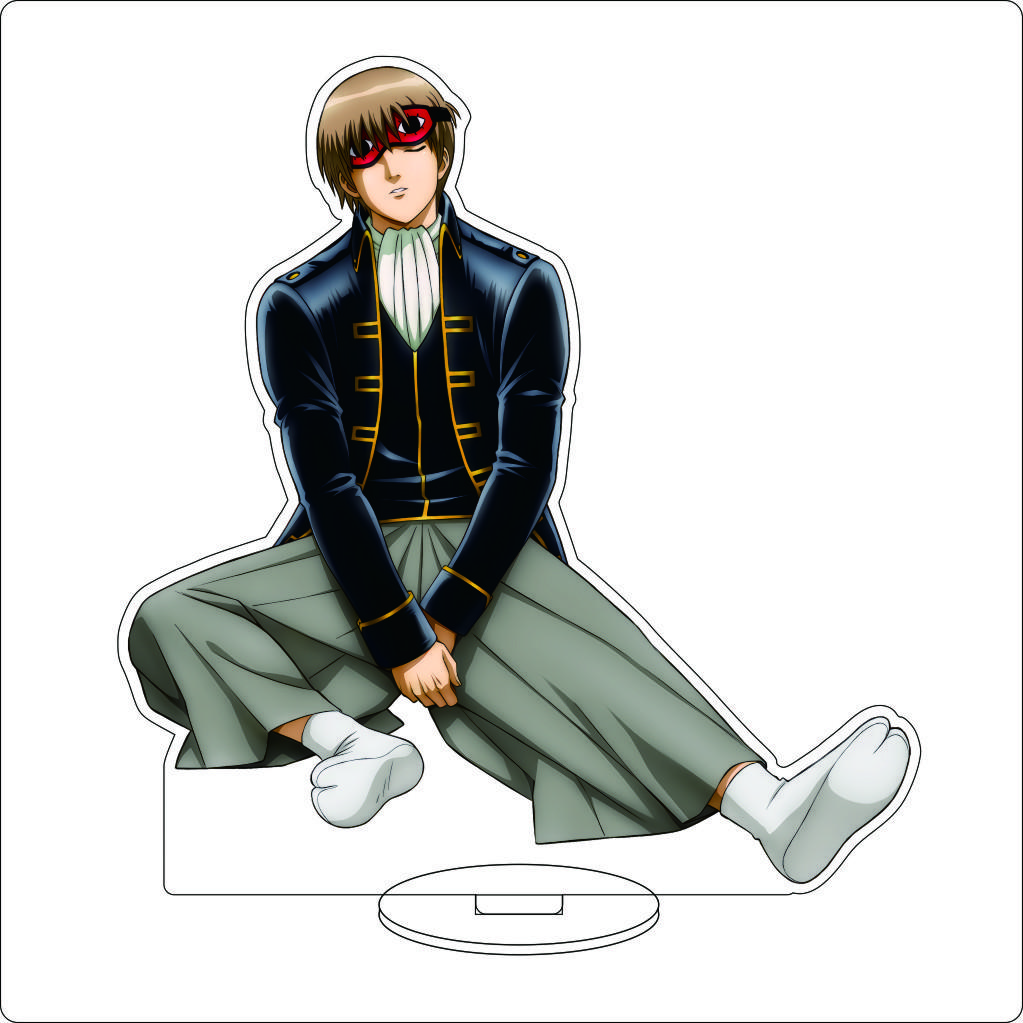 16CM Anime Gintama Cosplay Acrylic Stand Ornaments Kagura Kondou Isao Katsura Kotarou Sakata Gintoki Figure Stand Gifts