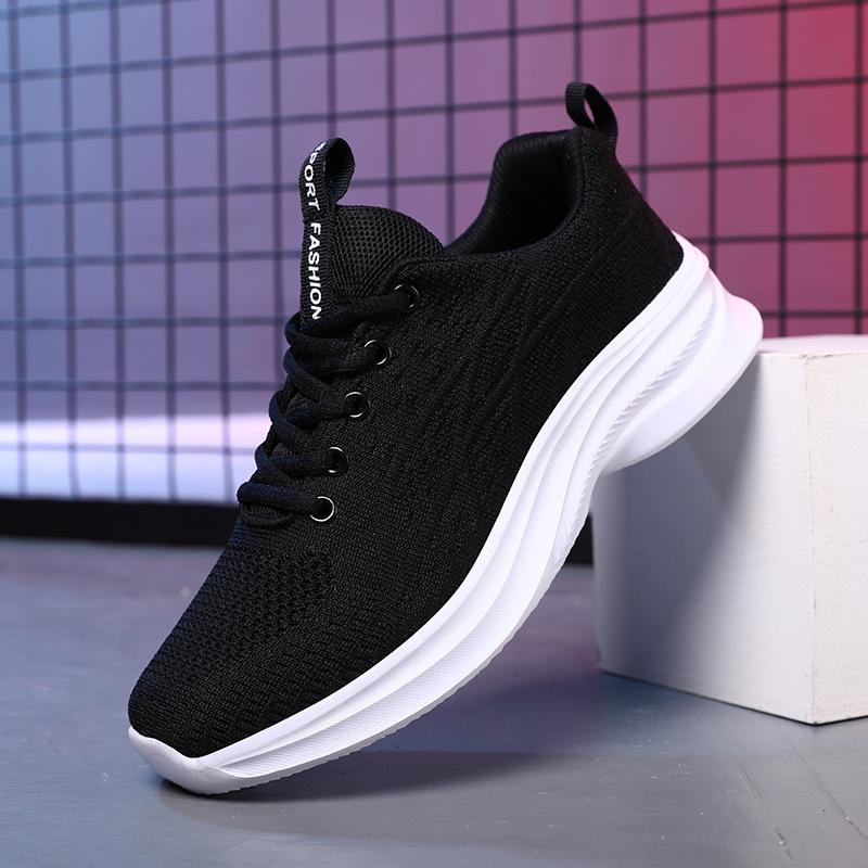 Quanzhou flying woven casual sports shoes new spring and autumn mesh shoes breathable and lightweight running shoes 35
