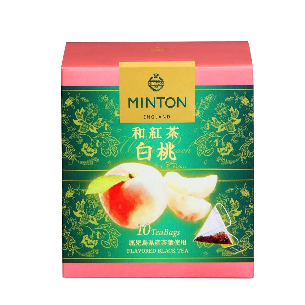 Minton Japanese Black Tea, White Peach, 10 Tea Bags X 3 Boxes