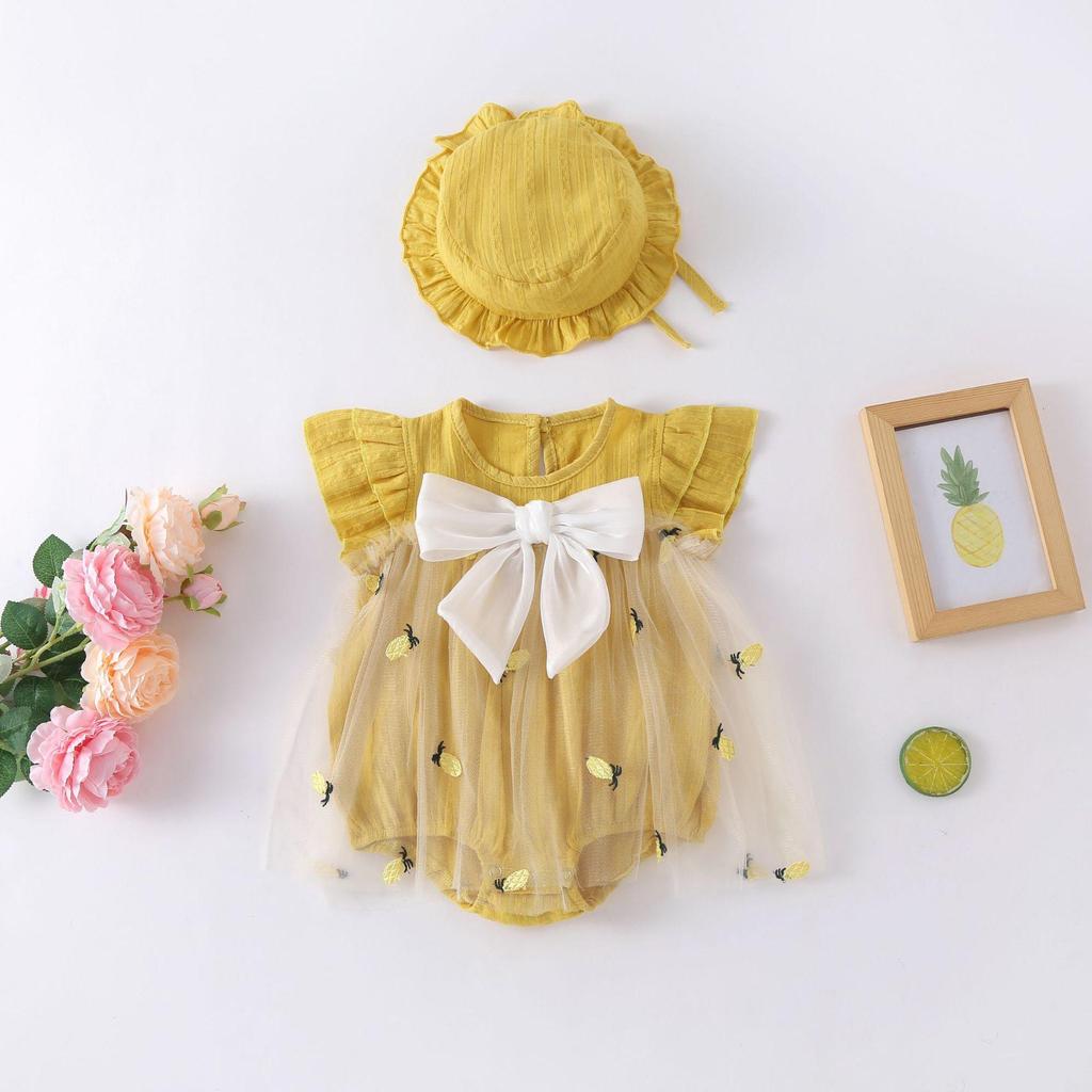 2025 Spring/Summer Festive Baby Bodysuit – Pure Cotton Diaper Cover Romper for New Year Full Moon Celebrations