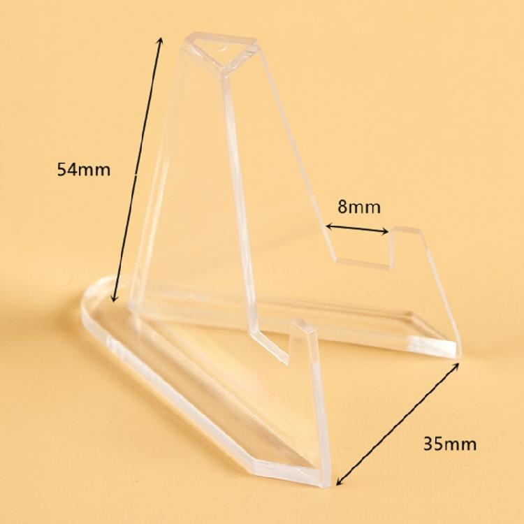 10pcs Acrylic Easel Stand Coin Display Holder for Pocket Watch Challenge Medals