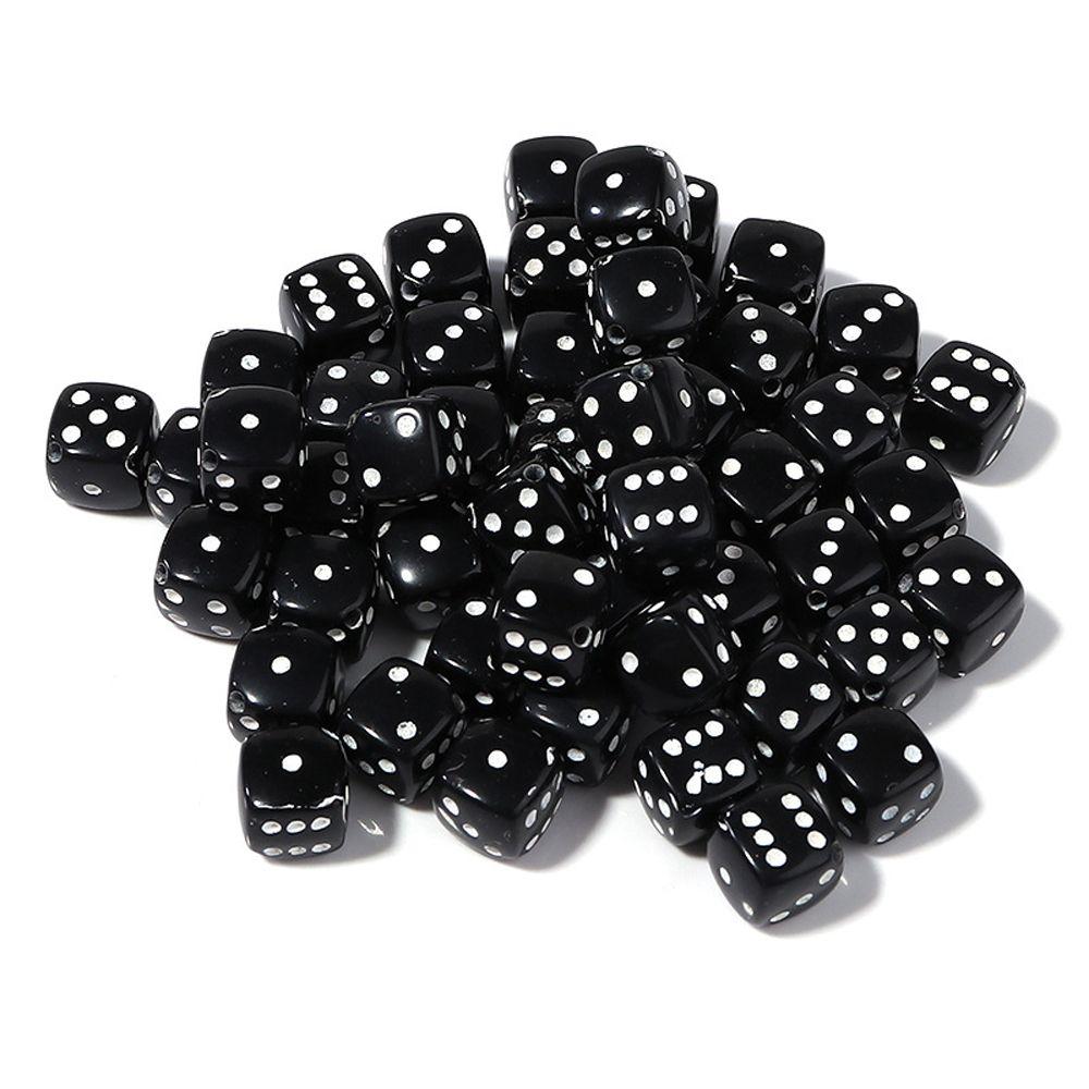 

Bracelet Accessories Square Colorful Beads Dice Spacer Beads Colourful Cube Square Acrylic Beads Black and white