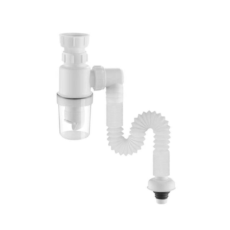 Universal Automatic Drain/Sewer Trap White Universal Automatic Drain Trap White
