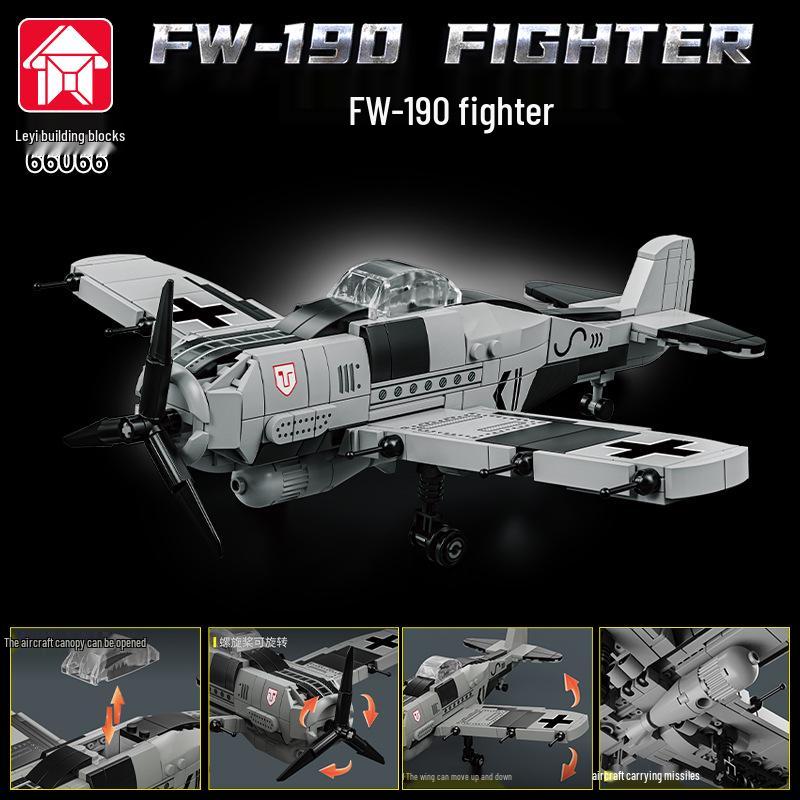 Leyi 66050-72 Leopard 2A7 Main Battle Tank Model - Advanced Military Building Blocks Toy for Boys.