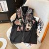 Vintage Chinese Style Vests Jacket Stitched Mesh Embroidered Buckle Tang Costume Coat Summer Unique Sleeveless Women's Vest