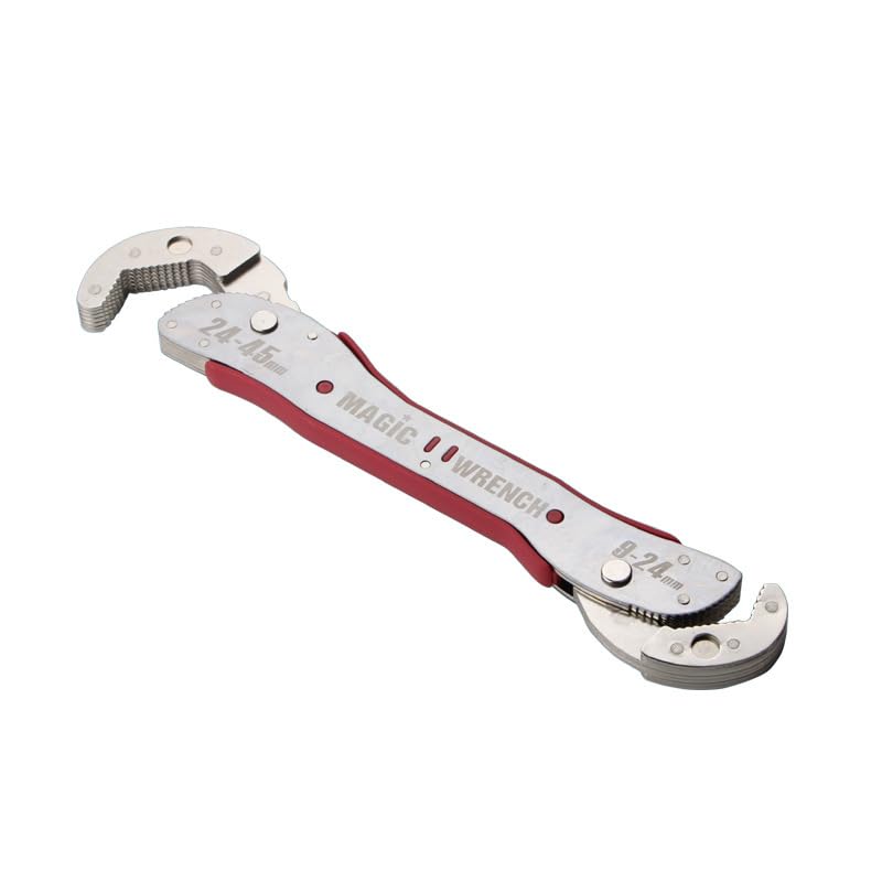 Deepa Ribusu Adjustable Ratchet Wrench with Universal Hex Ratchet Repair DIY Wrench, Wrench, Multi-Purpose Ratchet, 9-45mm, Wrench, Type, Parts,