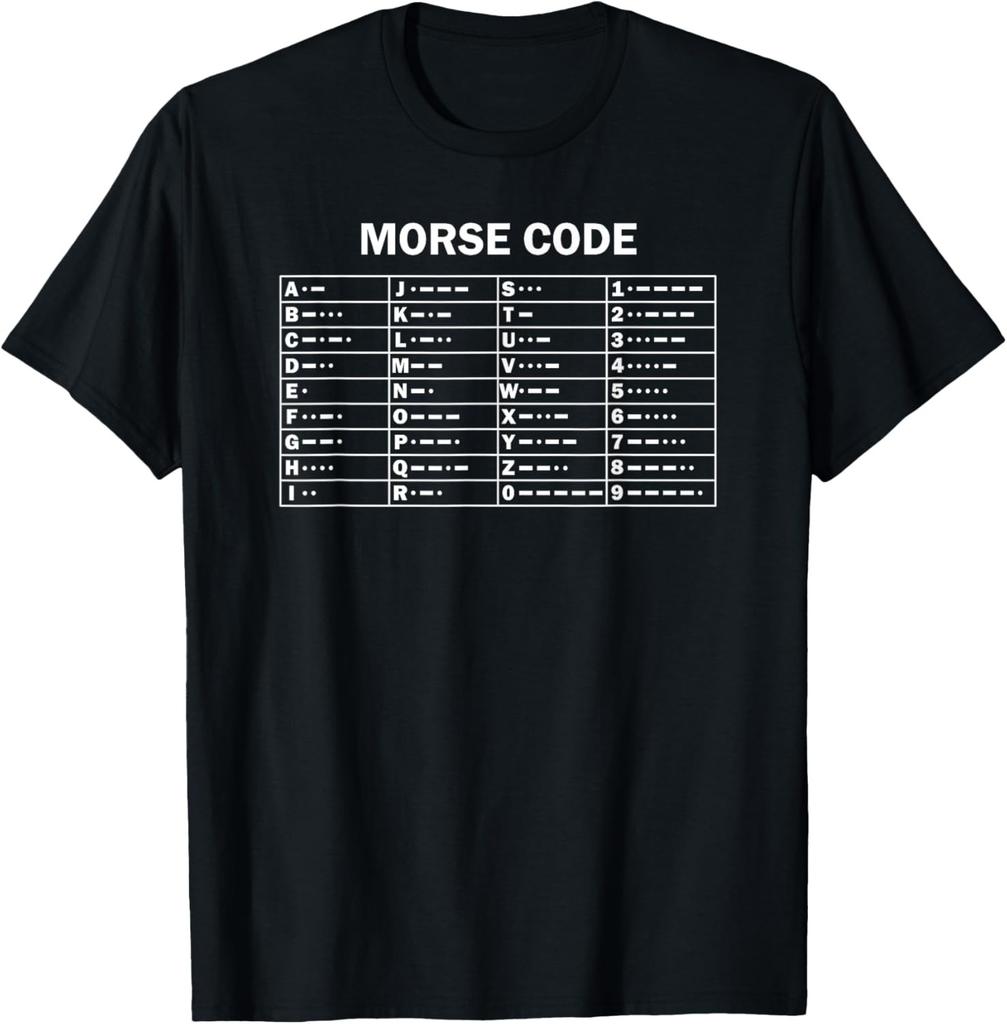 Morsecode Computercode Männer und Frauen Wissenschaft Ingenieurwesen Kryptographie Große Größe Anpassbar T-Shirt Herren