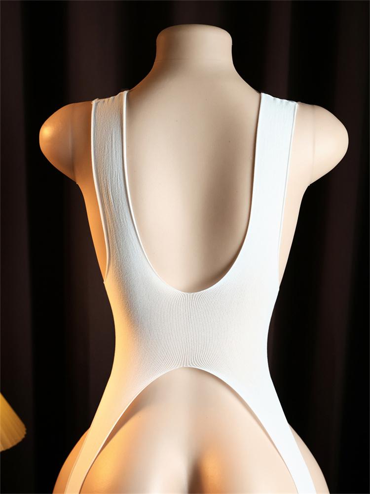 Fischernetz Dessous Set BDSM Körperstrümpfe Schrittlos Sex-Strumpfhose Transparent Offen Damen Unterwäsche Erotisches Kostüm Teddy Babydoll Body