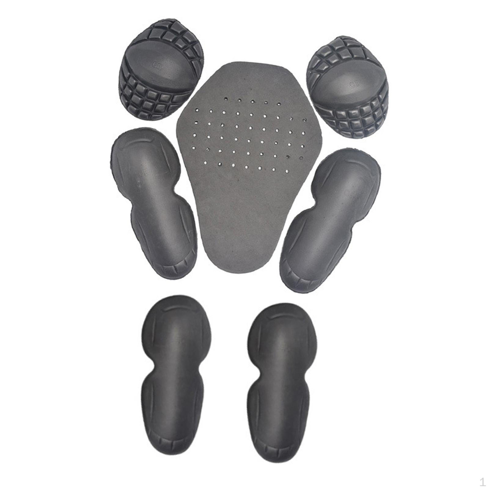 

7 шт. Налокотники и наплечники Мотоциклетные, EVA, Запасные, Регулируемые, Защита для езды, для взрослых