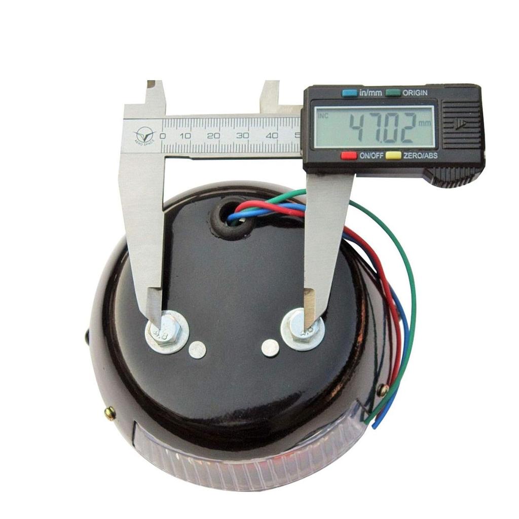 Tail Light 12V Chrome Duolamp – Rear Stop, Turn Signal & License Plate Light | Amber/Red Lens | Universal for Ford Classic Cars & Trucks