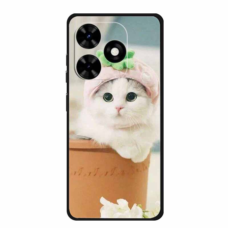 Case For Tecno Spark Go 2024 Animals Painted TPU Silicone Soft Phone Cover for Spark Go2024 BG6 Protector Wolf Shockproof Para