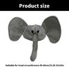 Plush Elephant Hat Unisex Headgear for Halloween Cosplay Event Props Novelty Costume Hat Headwear 3D Hat for Party