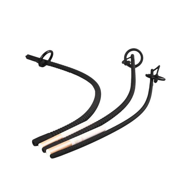 Soft Silicone Urethral Catheter Urethra Dilator Hollow Urethral Plug Probe Tube Threaded Extended Horse Eye Masturbator for Men