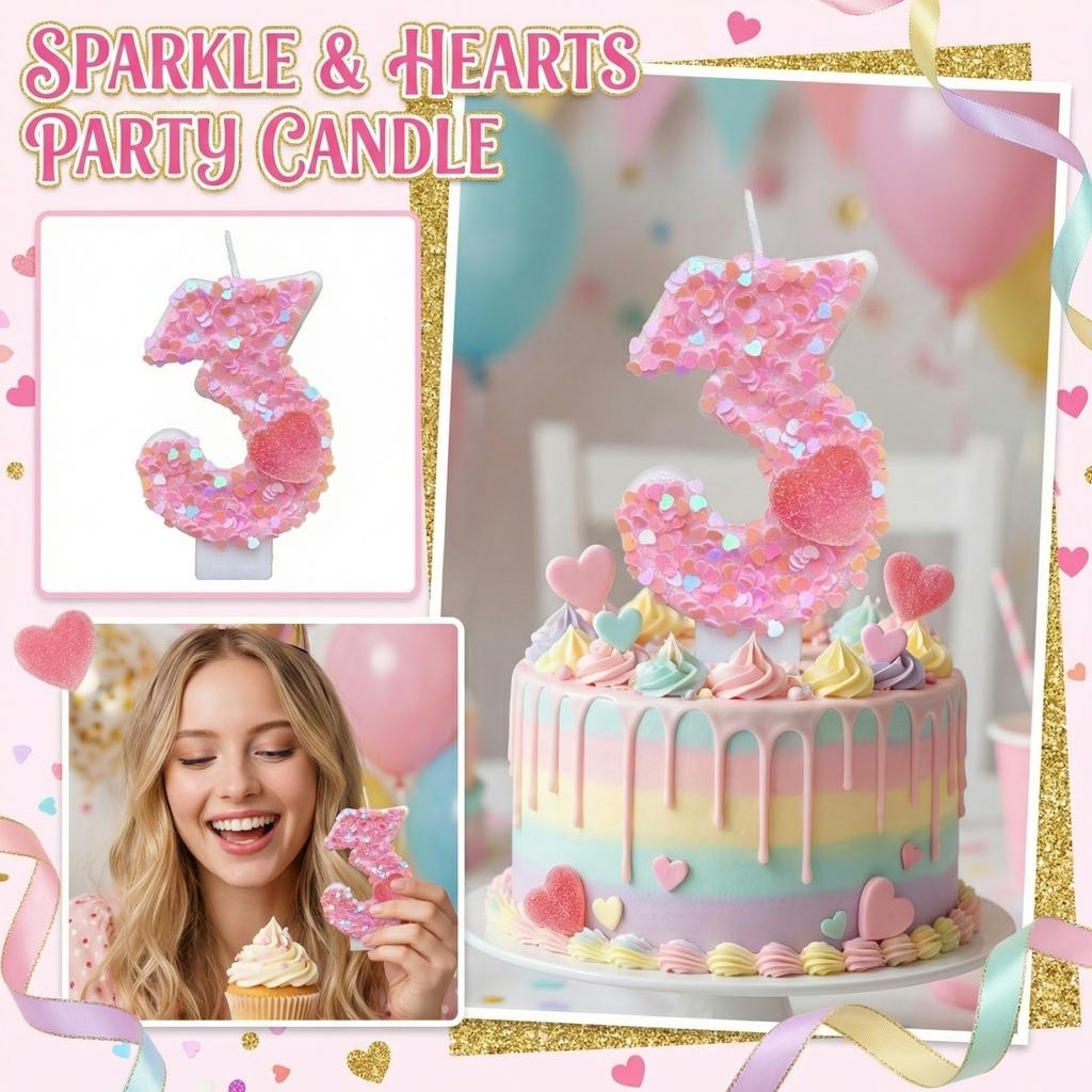 Fashion Cartoon Creative Birthday Candles Party Digital Candles