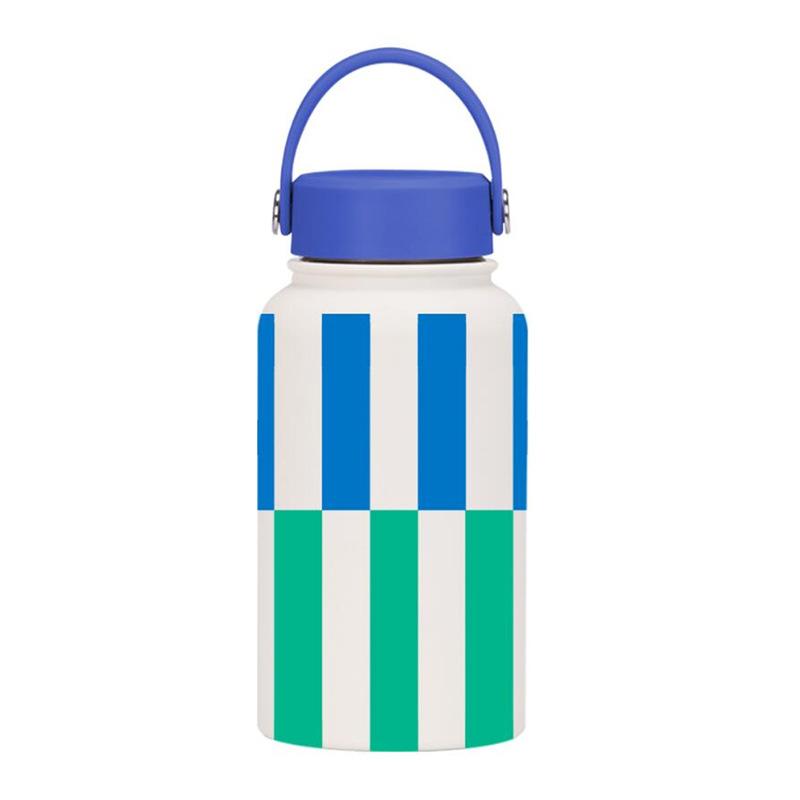 650Ml Thermos Cup Wide Mouth Portable Vacuum Children'S Student Sports Kettle Outdoor Printing Water Cup