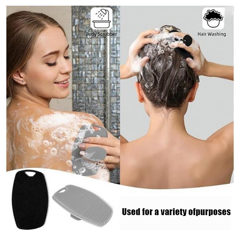 1 Pieza Cepillo Exfoliante de Silicona Suave Cepillo Limpiador Facial Cepillo Manual para Limpieza Corporal Baño Masaje Suave Cepillo de Baño Hombres