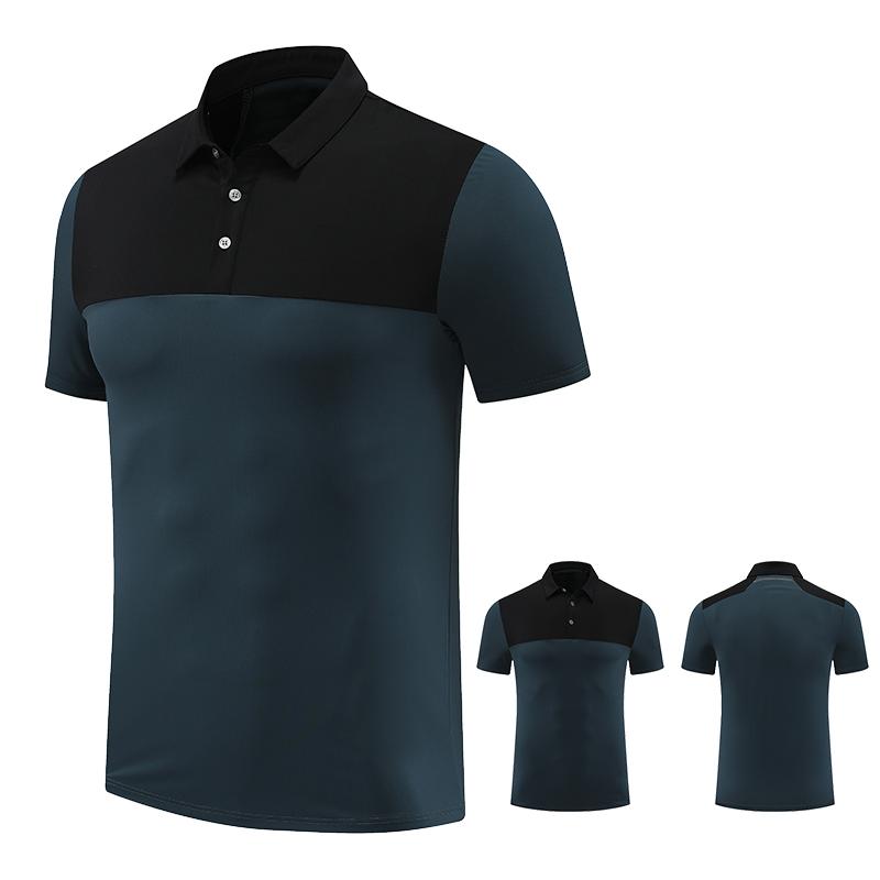 

Беговые рубашки поло Dry Fit для мужчин Полиэстеровые футболки для гольфа Мужские спортивные футболки Быстросохнущие футболки Унисекс Футболки Поло Para Hombres XXXL темно-синий