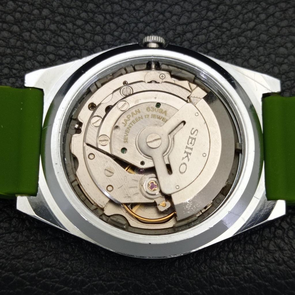 REFURBISHED SEIKO 5 AUTOMATIC 6309A VINTAGE JAPAN MENS GREEN WATCH a441369-5 Sk-a441369