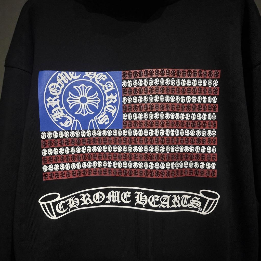 Cross-border Chrome Hearts 25SS Fall/Winter Printed Zipper Cardigan Unisex Casual Hoodie